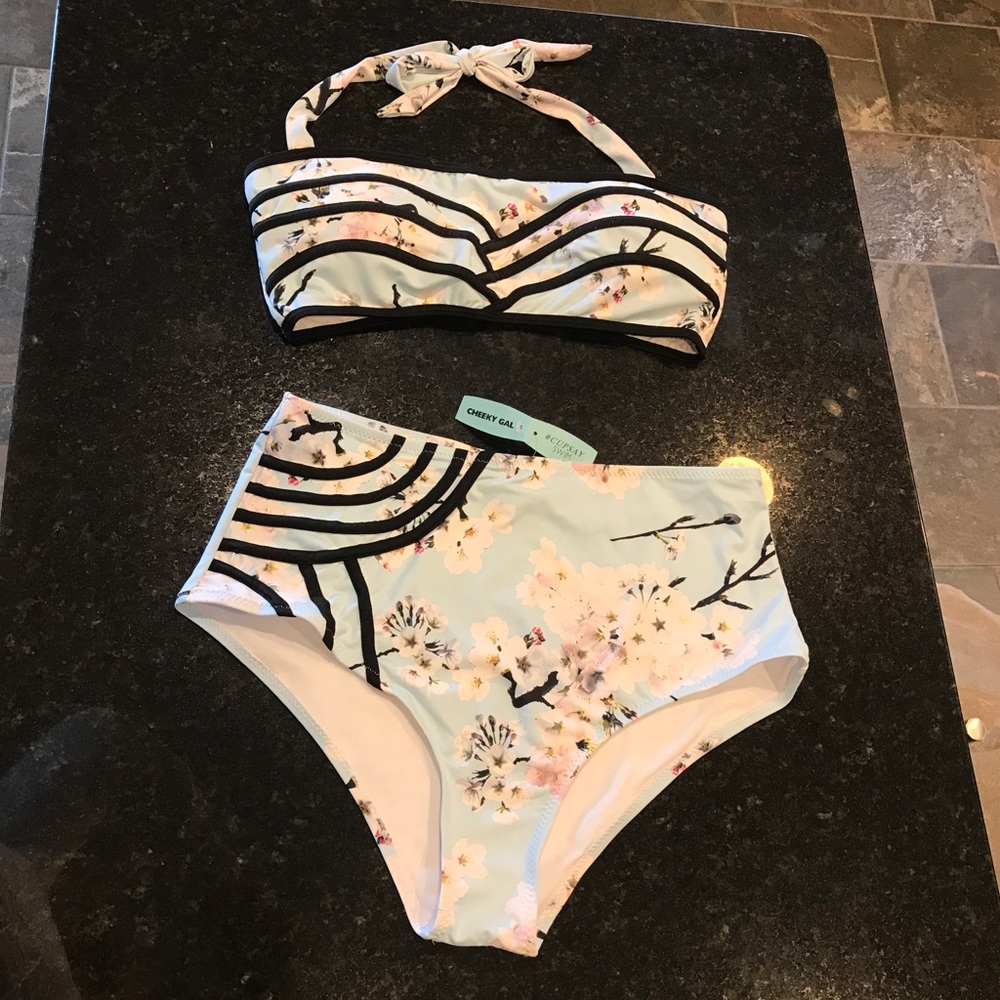 Cupshe high waisted bikini (bottoms never worn!)